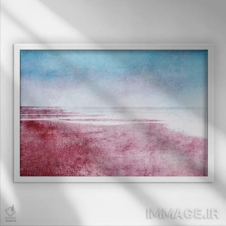 تابلو دریا اثر کلودیا دروسرت - نمای قابدار سفید