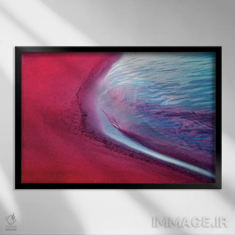 تابلو موج اثر کلودیا دروسرت - نمای قابدار مشکی