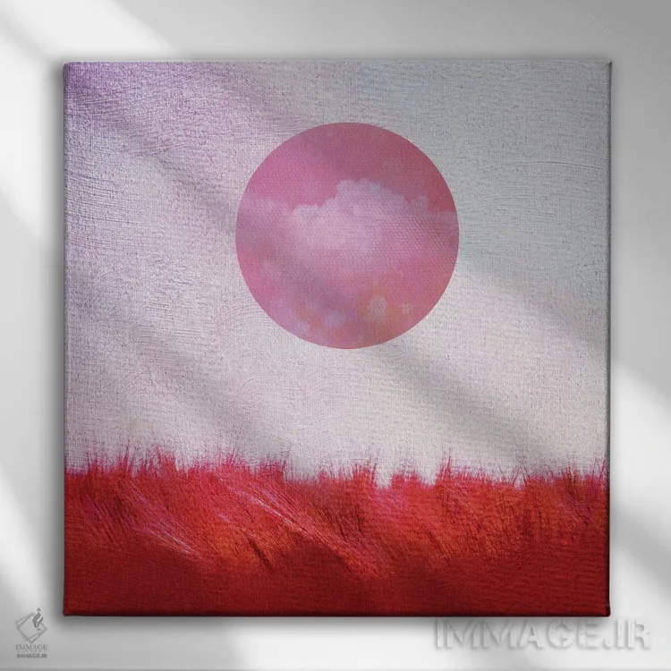 تابلو آفتاب تابستانی اثر کلودیا دروسرت - نمای روبهرو روی دیوار
