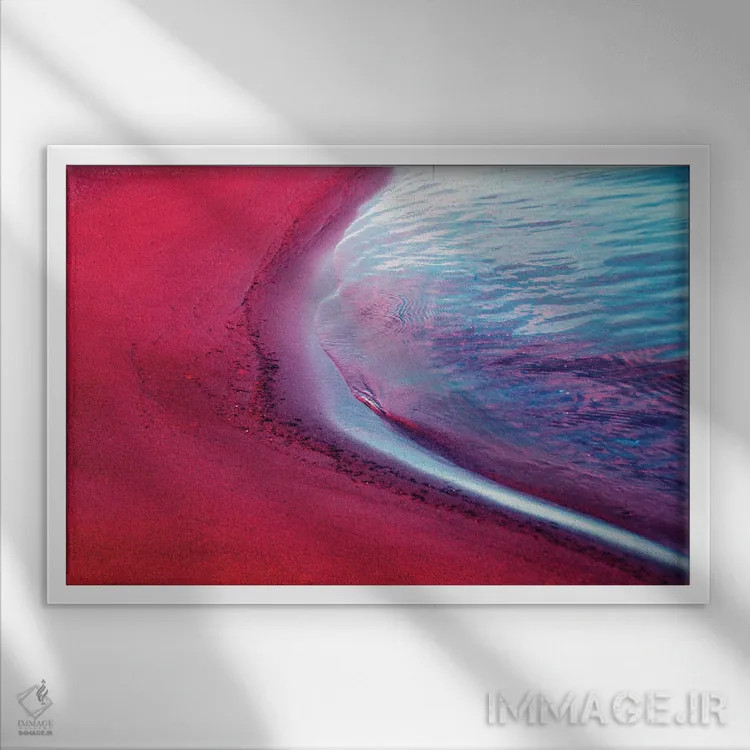 تابلو موج اثر کلودیا دروسرت - نمای قابدار سفید