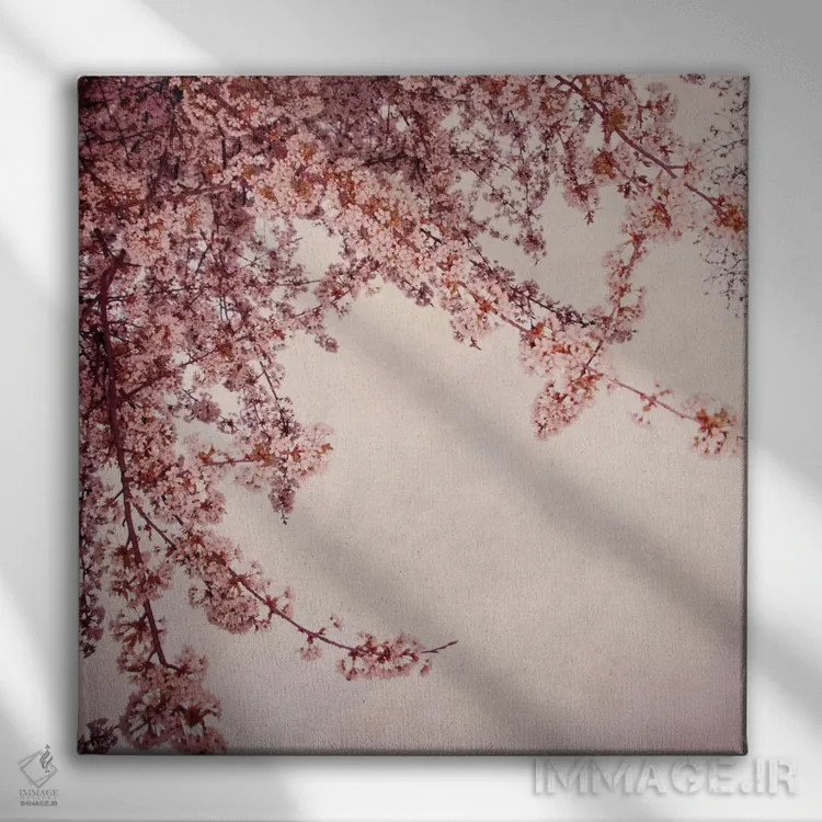 تابلو درخت بهاری (نام آلمانی) اثر کلودیا دروسرت - نمای روبهرو روی دیوار