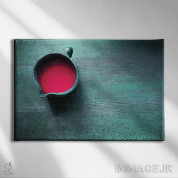 تابلو آب صورتی اثر کلودیا دروسرت - نمای روبهرو روی دیوار