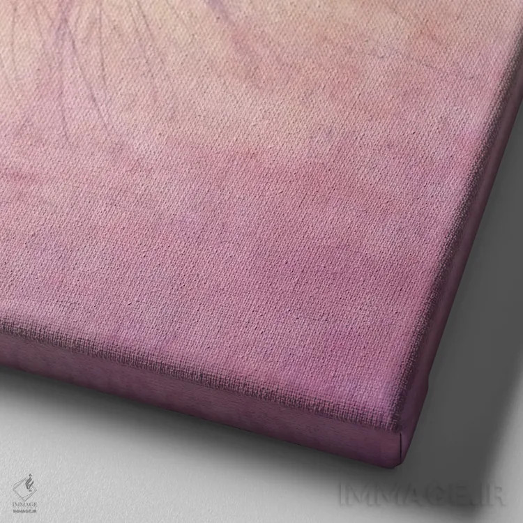 تابلو گل قاصدک II (نام آلمانی) اثر کلودیا دروسرت - نمای نزدیک بافت بوم