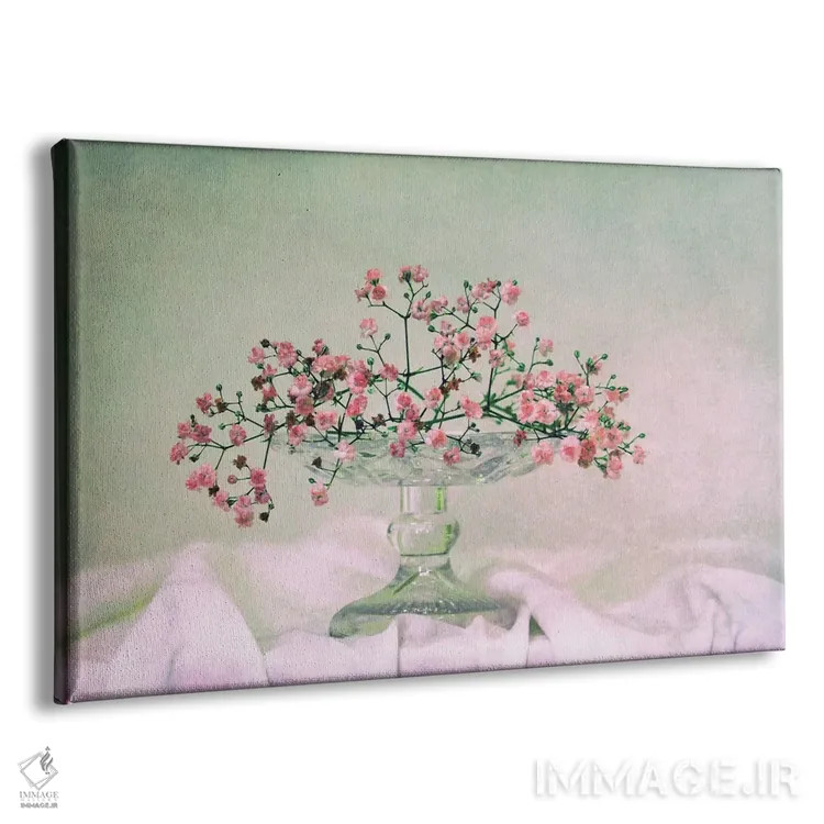 تابلو عروسک پشتپرده (گل ژیپسوفیلا، نام آلمانی) اثر کلودیا دروسرت - نمای پرسپکتیو محصول