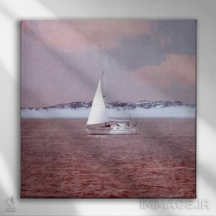 تابلو بادبان اثر کلودیا دروسرت - نمای روبهرو روی دیوار