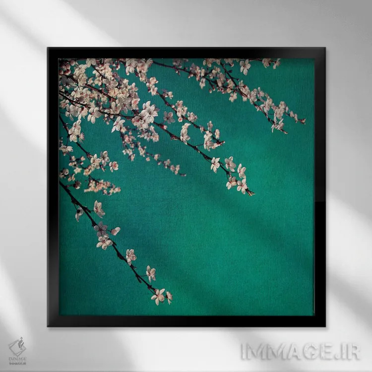 تابلو سبز اثر کلودیا دروسرت - نمای قابدار مشکی