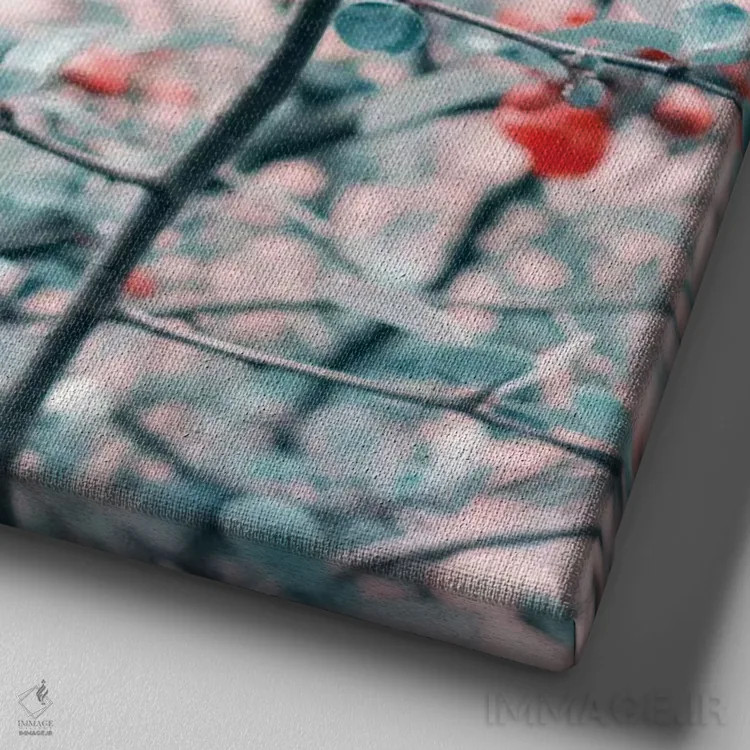 تابلو بهار اثر کلودیا دروسرت - نمای نزدیک بافت بوم