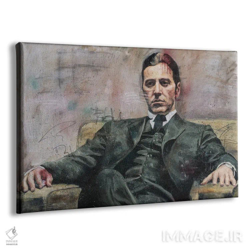 تابلو مایکل کورلئونه (شخصیت فیلم پدرخوانده) اثر کدی سن - نمای پرسپکتیو محصول