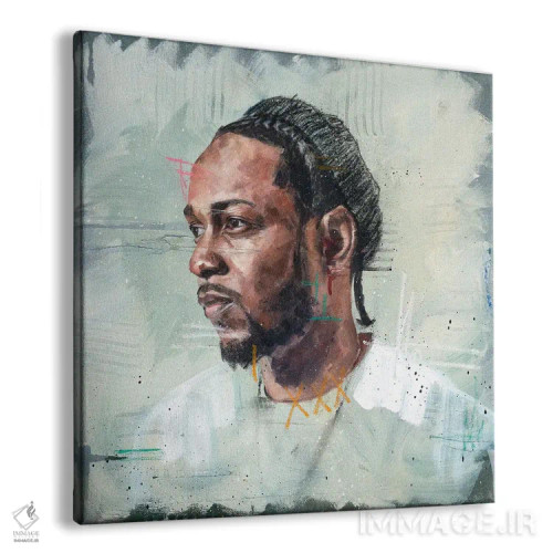 تابلو کندریک لامار (خواننده رپ) اثر کدی سن - نمای پرسپکتیو محصول