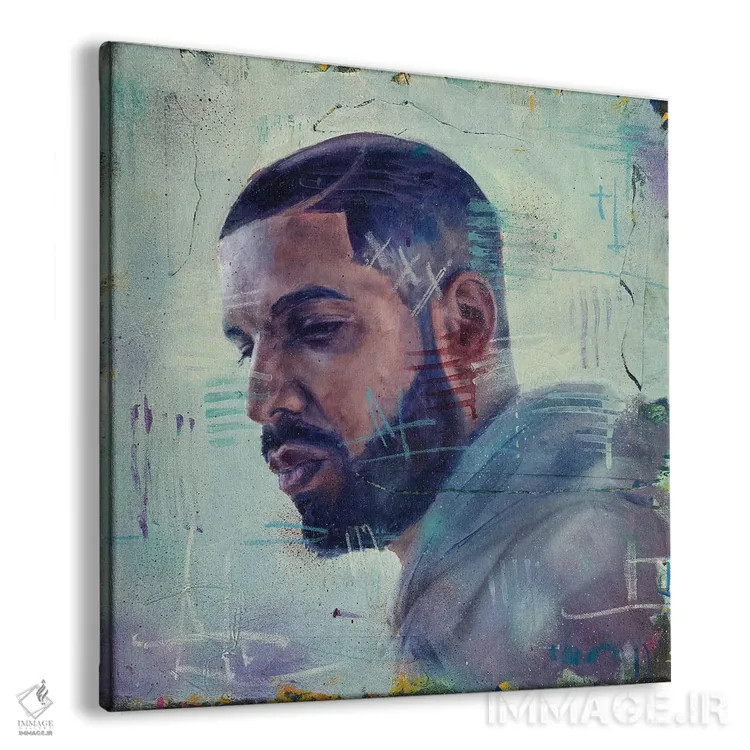 تابلو دریک (خواننده رپ) اثر کدی سن - نمای پرسپکتیو محصول