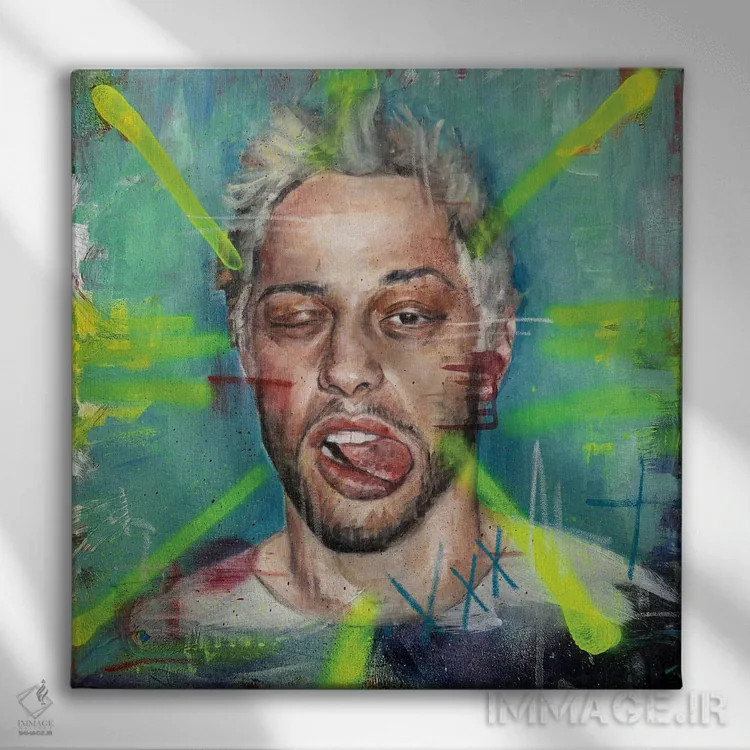 تابلو پیت دیویدسون (کمباور) اثر کدی سن - نمای روبهرو روی دیوار