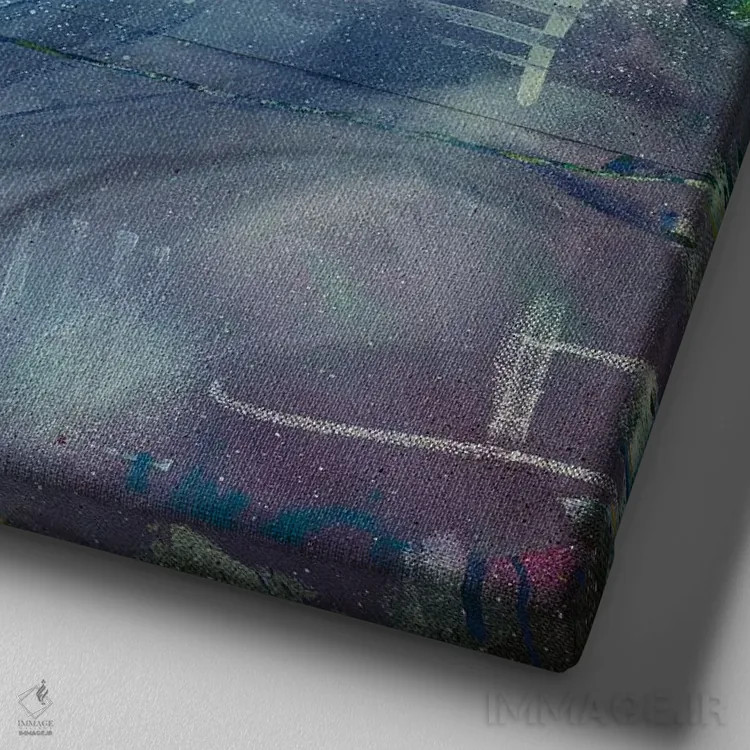 تابلو دریک (خواننده رپ) اثر کدی سن - نمای نزدیک بافت بوم