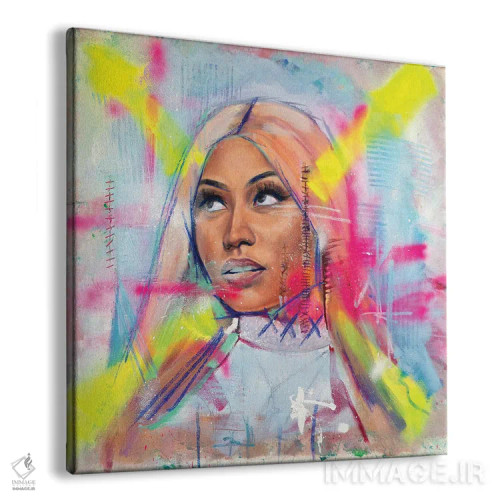 تابلو نیکی میناژ (خواننده رپ) اثر کدی سن - نمای پرسپکتیو محصول