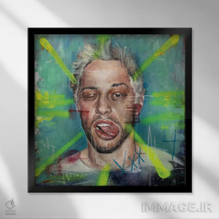 تابلو پیت دیویدسون (کمباور) اثر کدی سن - نمای قابدار مشکی