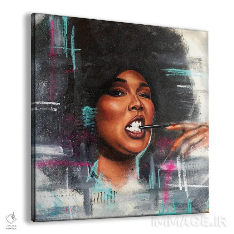 تابلو لیزو (خواننده) اثر کدی سن - نمای پرسپکتیو محصول