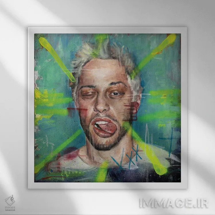 تابلو پیت دیویدسون (کمباور) اثر کدی سن - نمای قابدار سفید