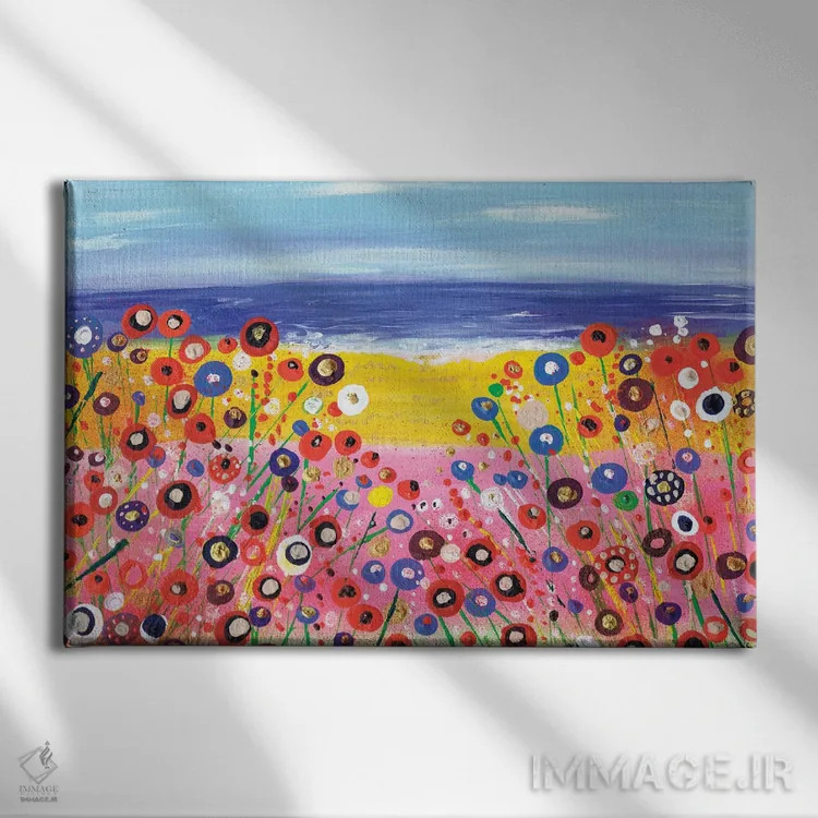 تابلو یک روز تابستانی اثر کارولین دانکن آرت (هنرمند) - نمای روبهرو روی دیوار