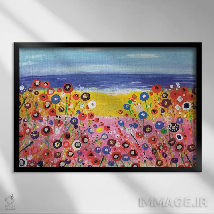 تابلو یک روز تابستانی اثر کارولین دانکن آرت (هنرمند) - نمای قابدار مشکی