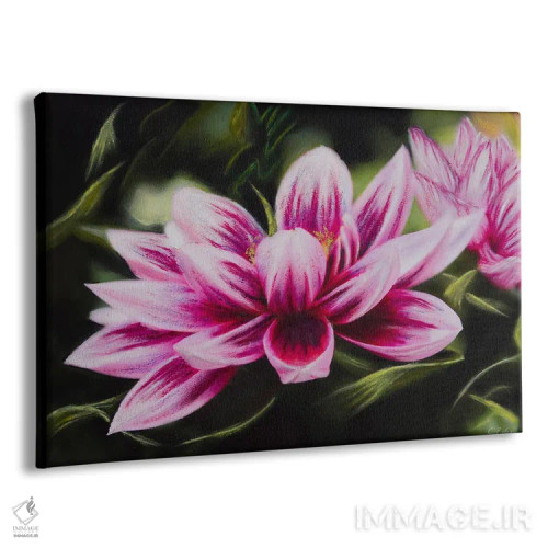 تابلو دا�یای مونه (نام گل + ارجاع به نقاش) اثر شارلوت ادر - نمای پرسپکتیو محصول