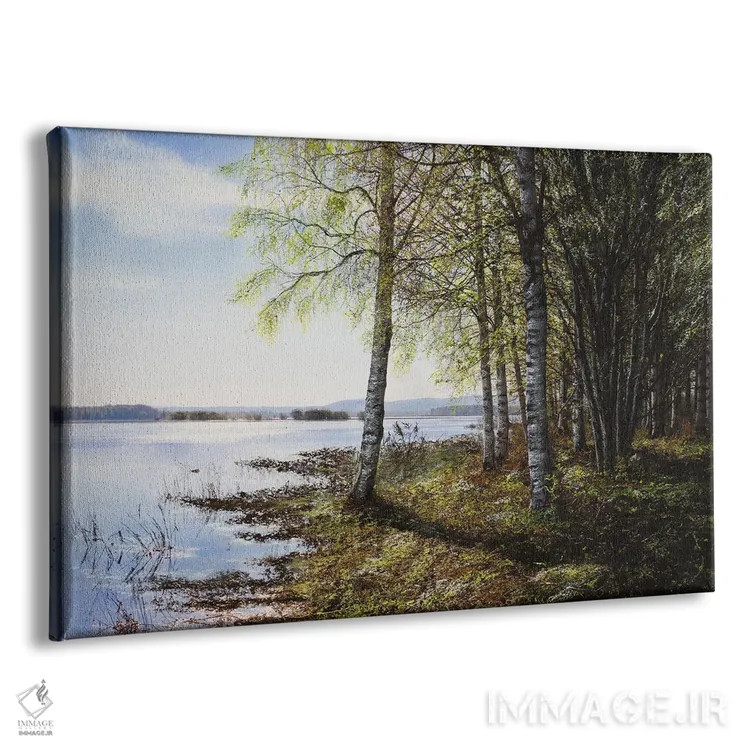 تابلو نور بهاری اثر شارلوت ادر - نمای پرسپکتیو محصول