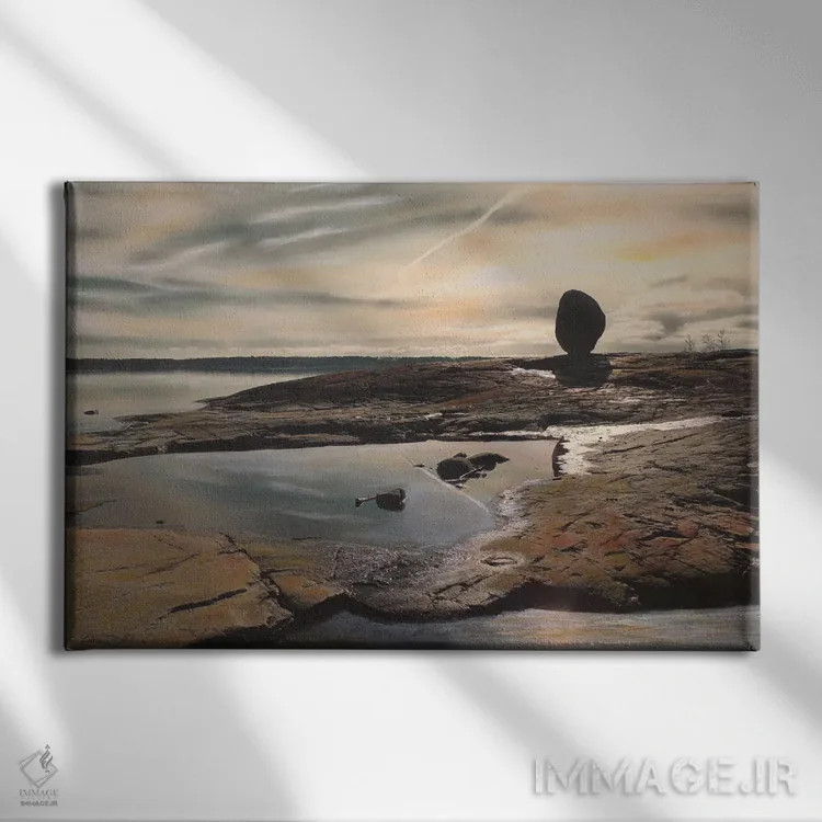 تابلو سنگ اثر شارلوت ادر - نمای روبهرو روی دیوار