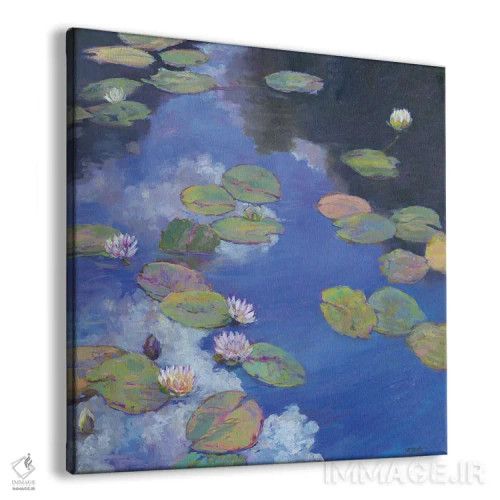 تابلو تجمل نیلوفر آبی یکم اثر کترین ام الیوت - نمای پرسپکتیو محصول