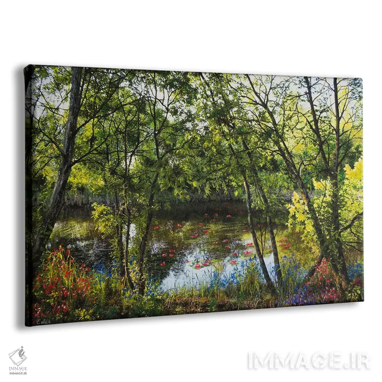 تابلو رویای مونه اثر شارلوت ادر - نمای پرسپکتیو محصول