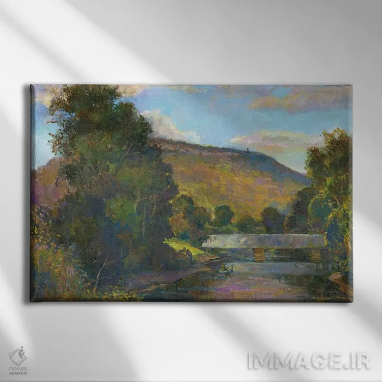 تابلو سیمزبری قدیم (نام مکان) اثر کترین ام الیوت - نمای روبهرو روی دیوار