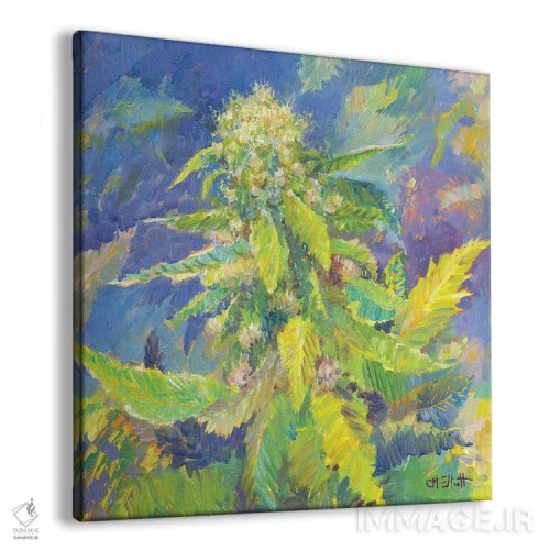 تابلو سرفه توتفرنگی (گونهٔ شاهدانه) اثر کترین ام الیوت - نمای پرسپکتیو محصول