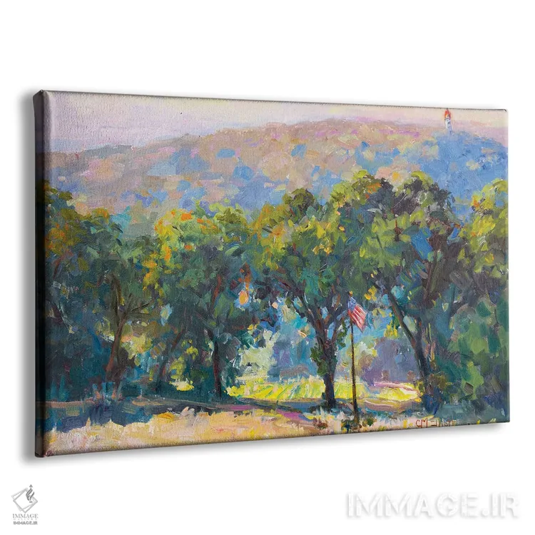 تابلو عرصه جنگلی اثر کترین ام الیوت - نمای پرسپکتیو محصول