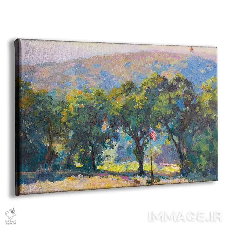 تابلو عرصه جنگلی اثر کترین ام الیوت - نمای پرسپکتیو محصول