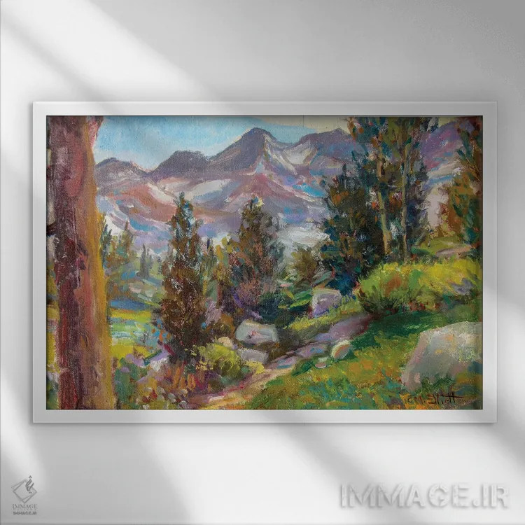 تابلو مسیر اثر کترین ام الیوت - نمای قابدار سفید