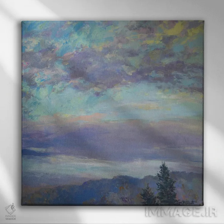 تابلو پس از باران اثر کترین ام الیوت - نمای روبهرو روی دیوار