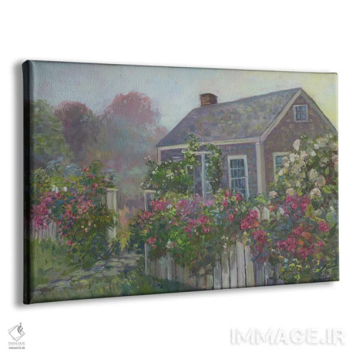 تابلو کلبه مهآلود اثر کترین ام الیوت - نمای پرسپکتیو محصول