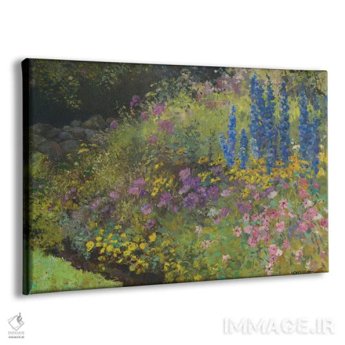 تابلو دیوار سنگی با گیاهان چندساله اثر کترین ام الیوت - نمای پرسپکتیو محصول