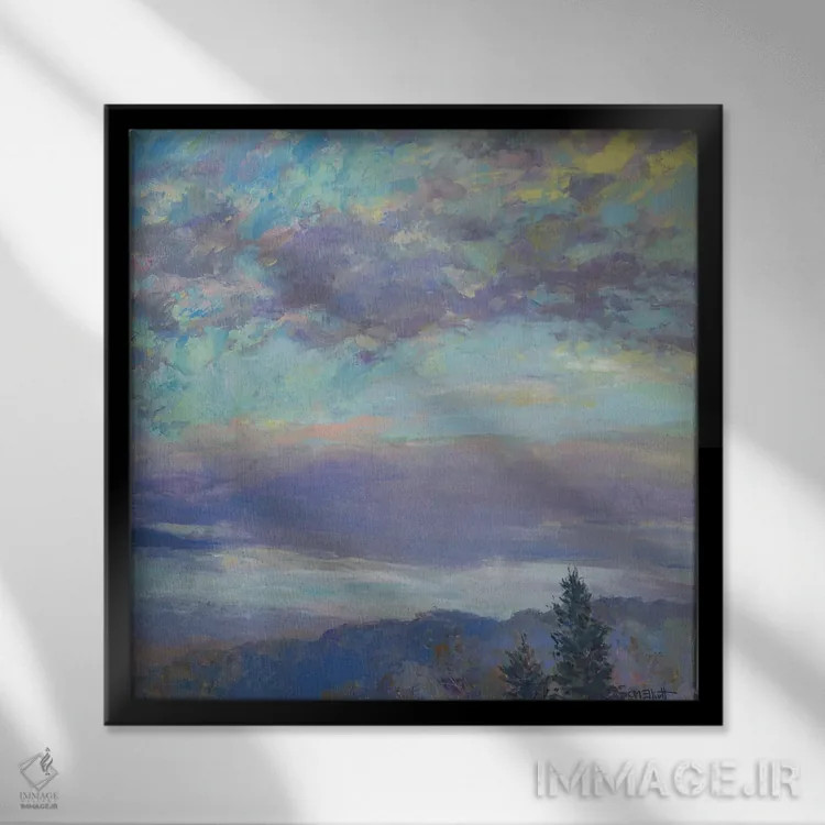 تابلو پس از باران اثر کترین ام الیوت - نمای قابدار مشکی