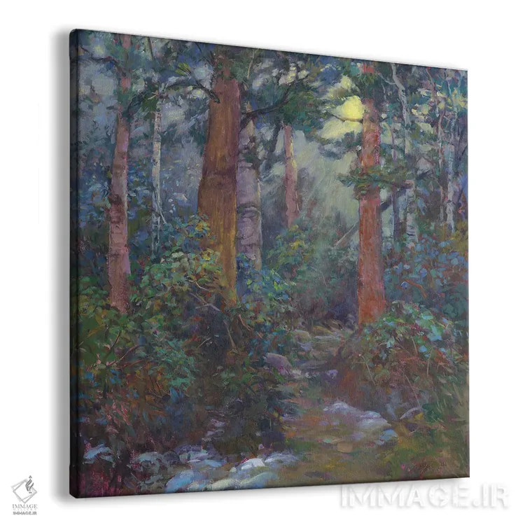 تابلو جنگل از میان درختان اثر کترین ام الیوت - نمای پرسپکتیو محصول