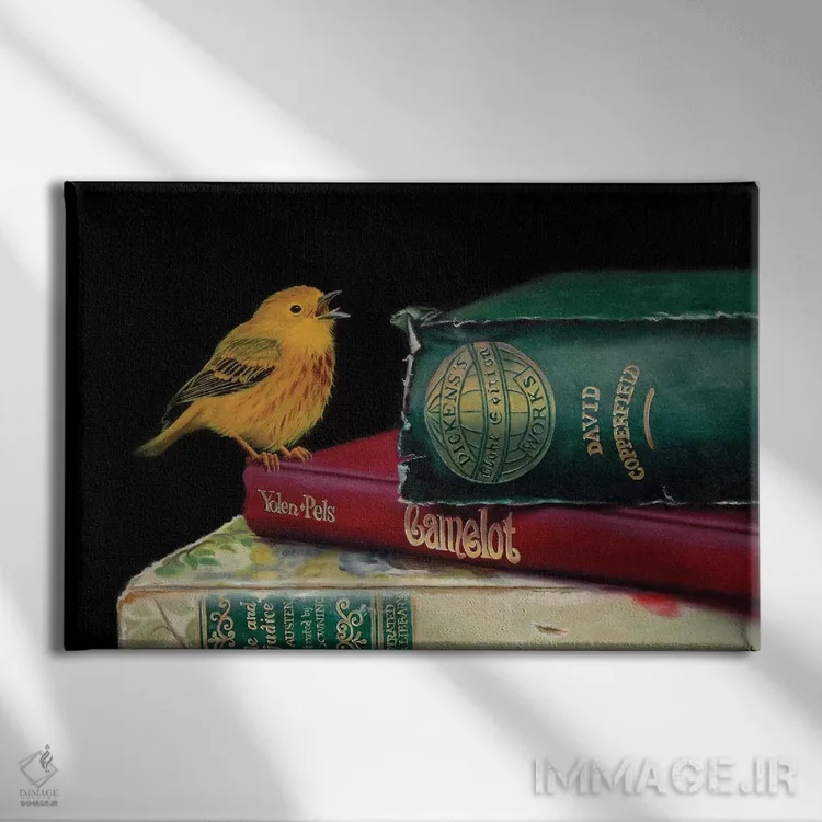 تابلو آواز ارزشمند اثر کامی یِل انگل - نمای روبهرو روی دیوار