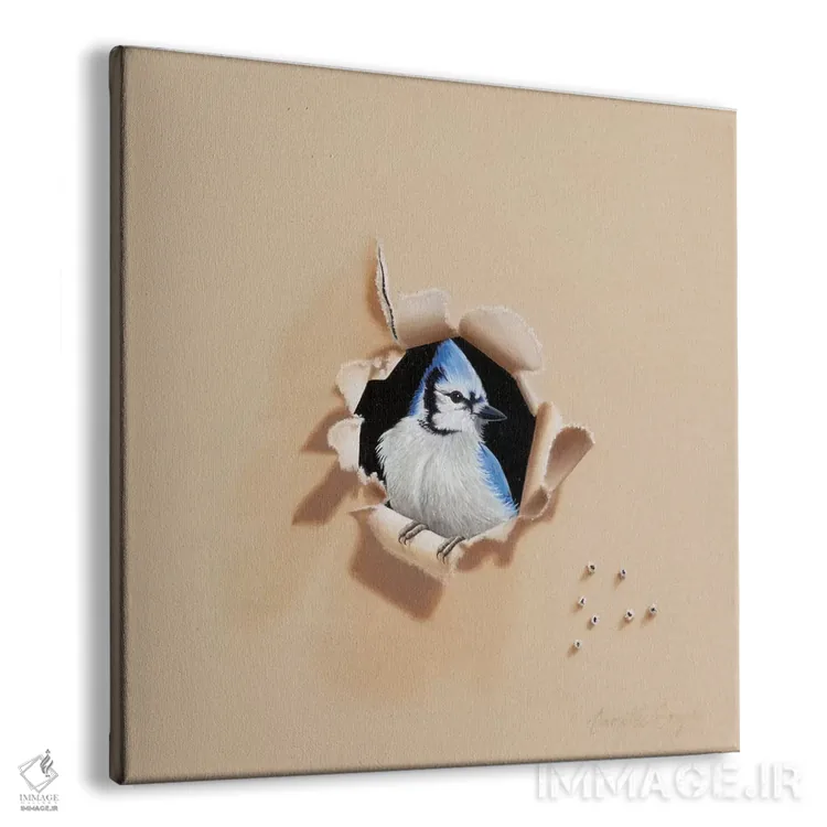 تابلو راهزن آبی اثر کامی یِل انگل - نمای پرسپکتیو محصول