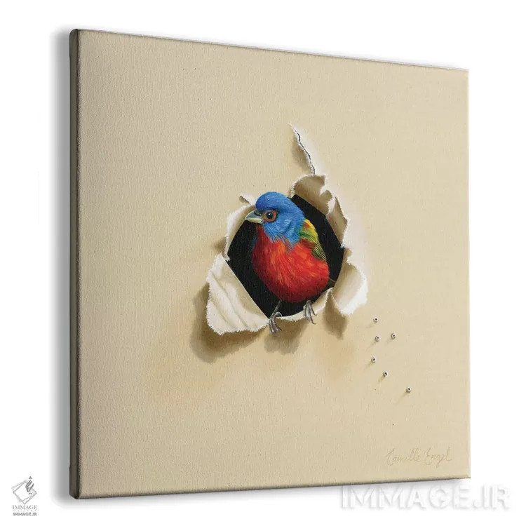 تابلو ورود خیره کننده اثر کامی یِل انگل - نمای پرسپکتیو محصول