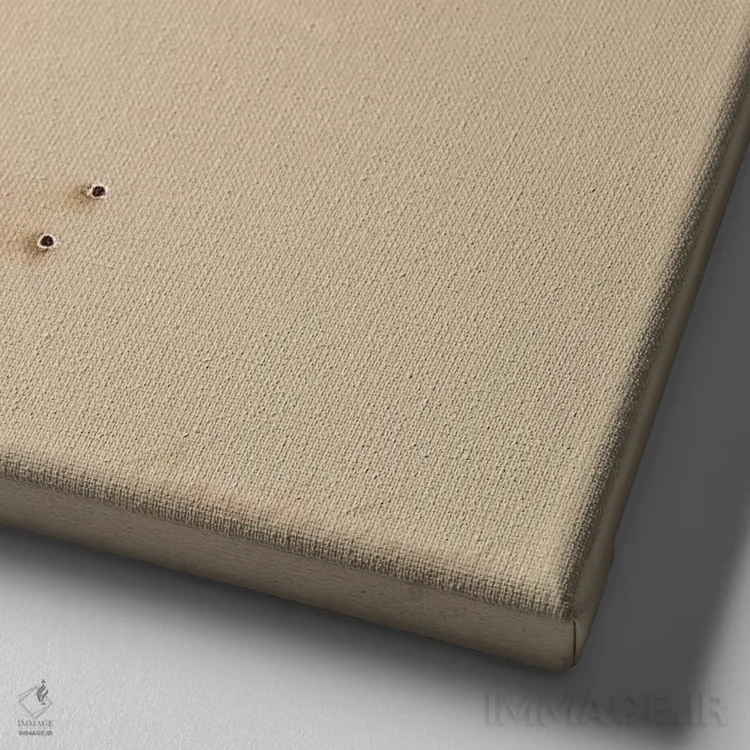 تابلو الان صدایم را میشنوی؟ اثر کامی یِل انگل - نمای نزدیک بافت بوم