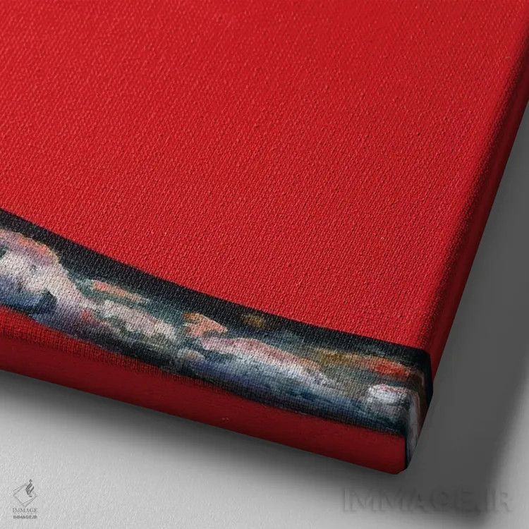 تابلو فری ورِن (نام پرنده افسانهای) اثر کامی یِل انگل - نمای نزدیک بافت بوم