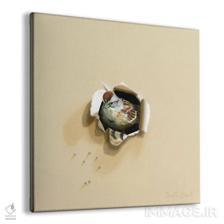 تابلو دوست پَرآلود خوب اثر کامی یِل انگل - نمای پرسپکتیو محصول