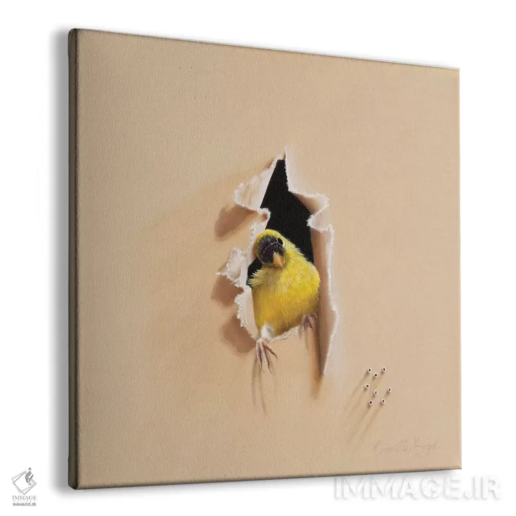 تابلو سلام، منم! (اصلاح: Hello, It's Me!) اثر کامی یِل انگل - نمای پرسپکتیو محصول