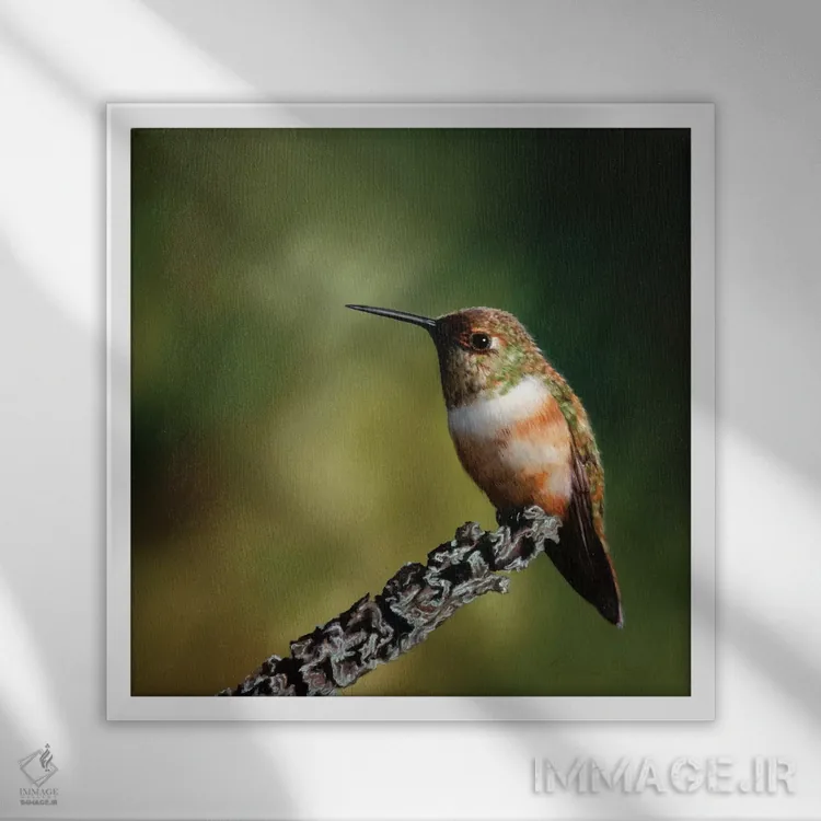 تابلو فضل شگفتانگیز اثر کامی یِل انگل - نمای قابدار سفید