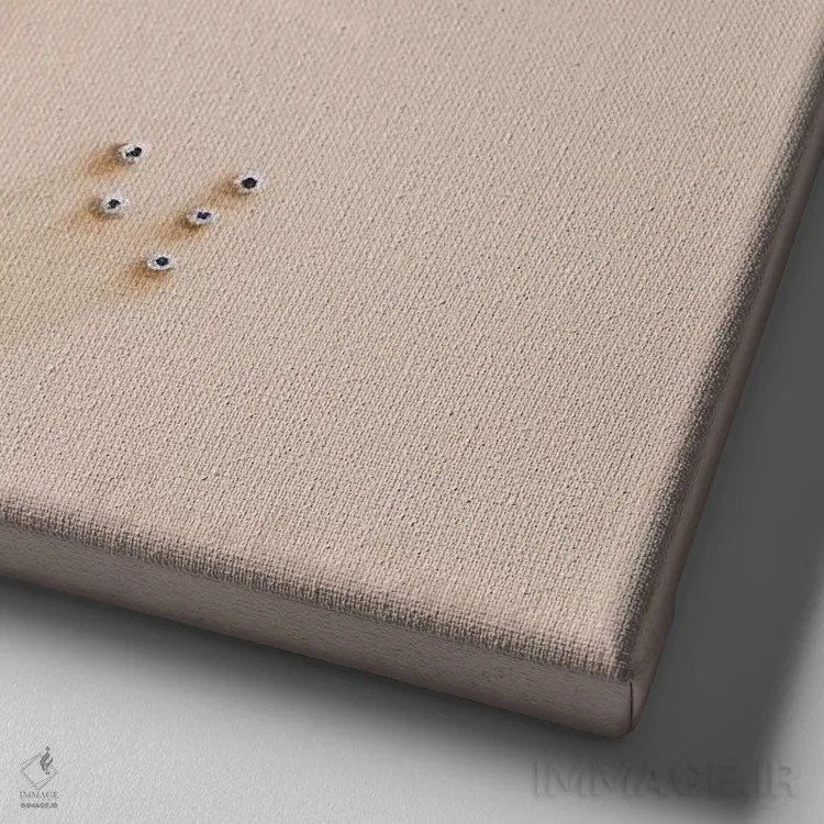 تابلو سلام به صبح اثر کامی یِل انگل - نمای نزدیک بافت بوم