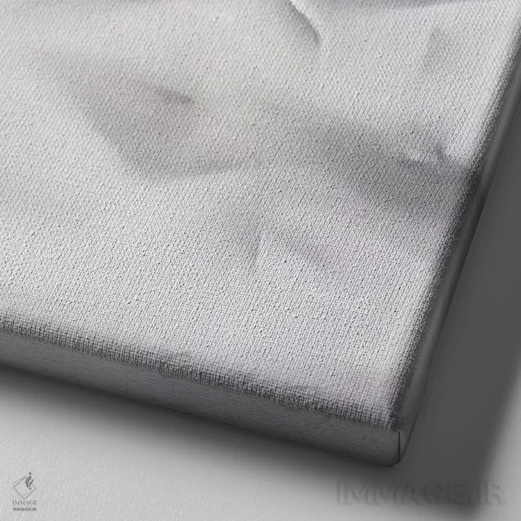 تابلو سرخرمای زیبا دوم اثر کامی یِل انگل - نمای نزدیک بافت بوم