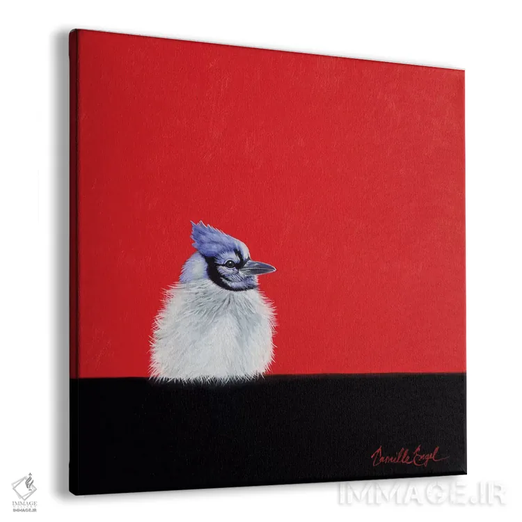 تابلو آبی روشن کودکانه ۲ اثر کامی یِل انگل - نمای پرسپکتیو محصول