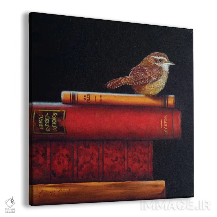 تابلو ترفندهای پرنده ورن (پرنده) اثر کامی یِل انگل - نمای پرسپکتیو محصول