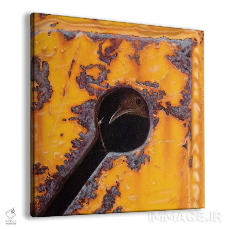 تابلو قایم موشک نوک (پرنده) اثر کامی یِل انگل - نمای پرسپکتیو محصول